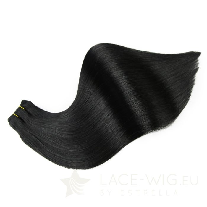Schwarze Haartressen by Estrella in der Farbe #01