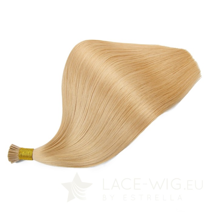 Hellbraune I-Tip Extensions by Estrella in der Farbe #14