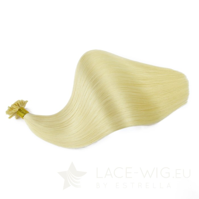 Hellblonde U-Tip Extensions by Estrella in der Farbe #22