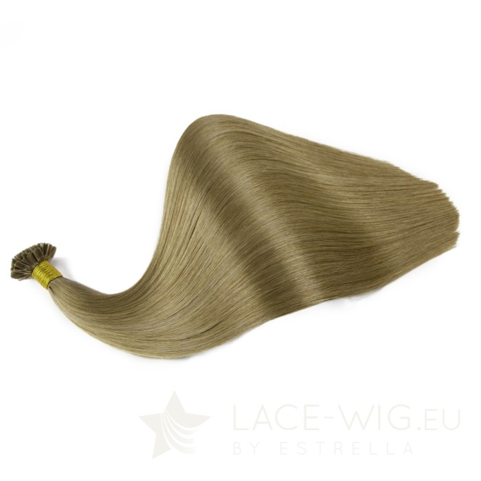 Aschbraune U-Tip Extensions by Estrella in der Farbe #08
