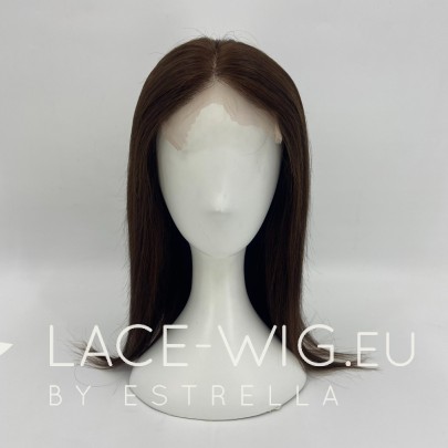 5x5 HD Front Lace Wig rotbraun